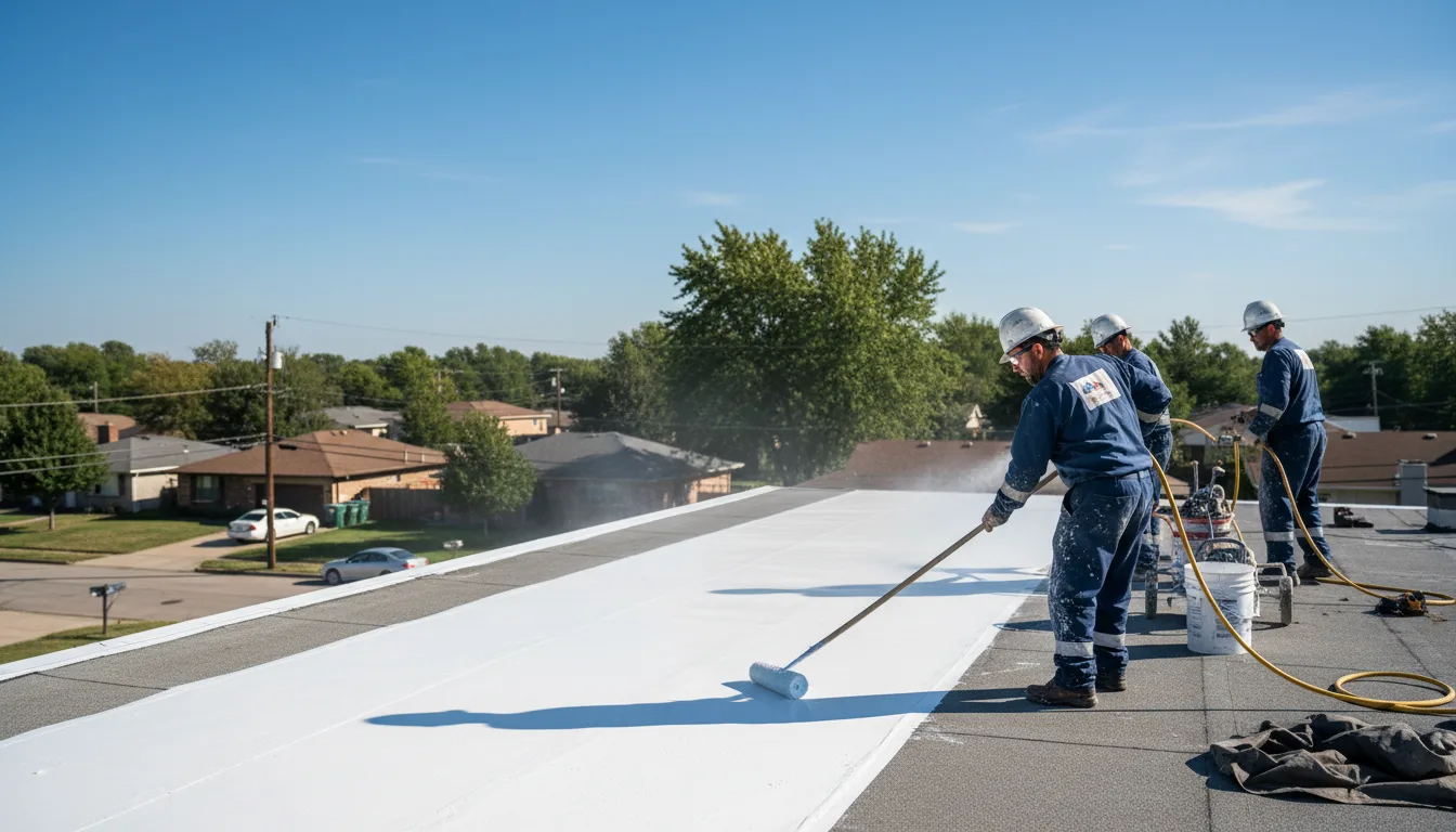 Commercial roof coating in Huron, TN near me